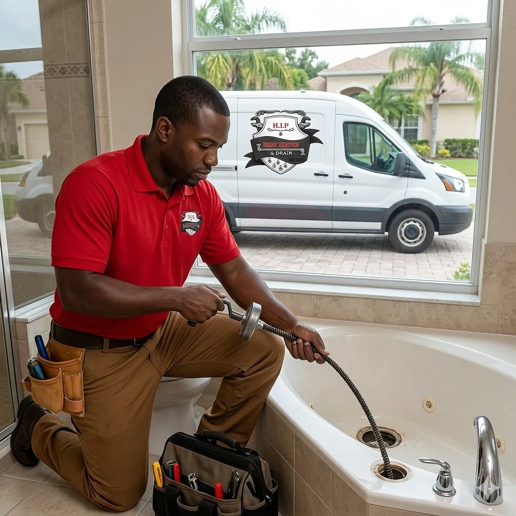Clearing a slow bathtub drain without pulling the tile