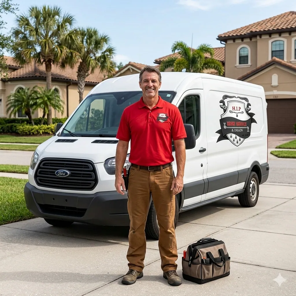 Licensed plumber and service van in Dade City, FL
